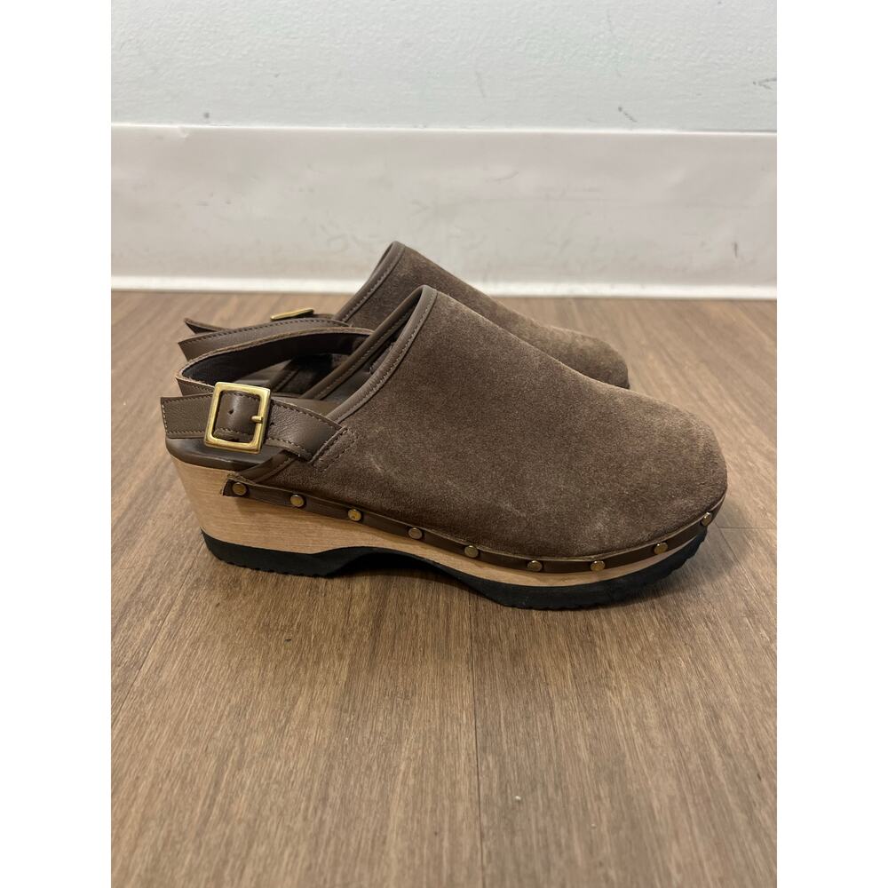 M. Gemi Brown Suede Sandals